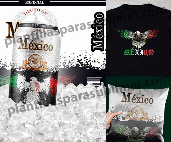 Mexico-Modelo-Lata-Cojin-Plantilla