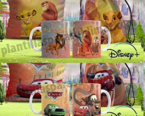 Plantillas-Cars-Rey-Leon-Taza-Cojin