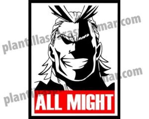 All-Might-Vector-MY-HERO-ACADEMIA – Plantillas para sublimar