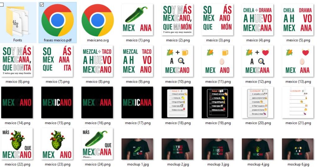 Frases Mexicanas Plantillas Playeras