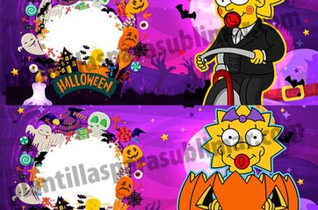 Plantillas-Los-Simpson-Maggie-Halloween