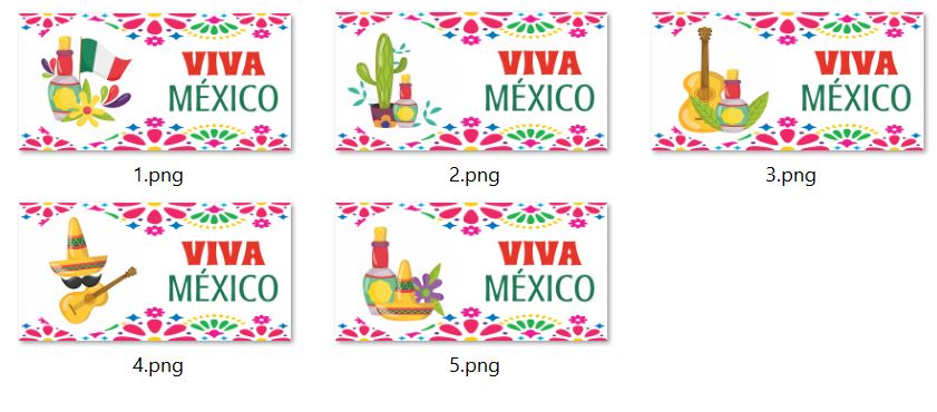 Plantillas Viva mexico Tazas