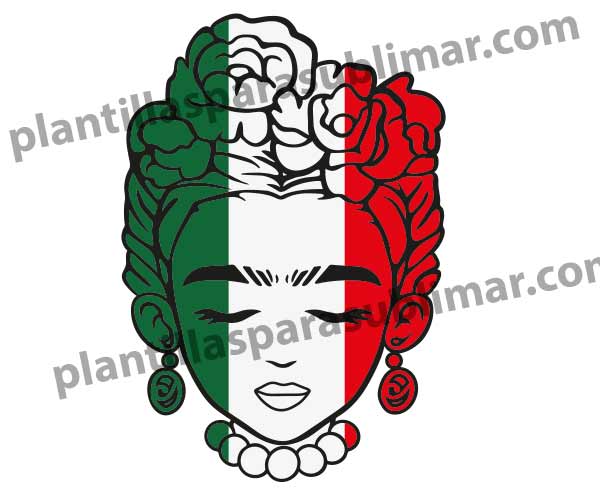 frida-kahlo-Vector-Mexico-PNG