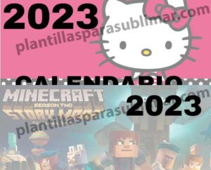 Calendaria-Mensual-Kitty-MineCraft