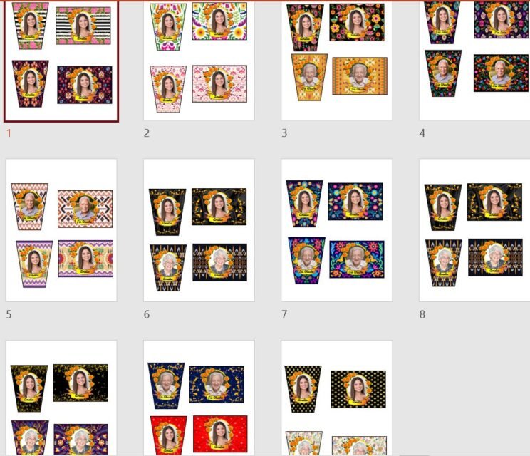 Etiquetas Veladoras Caguamas Dia de muertos