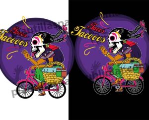Tacos-Dia-de-muertos-PNG-Vector