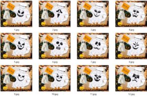 Vectores Fantasmas Halloween