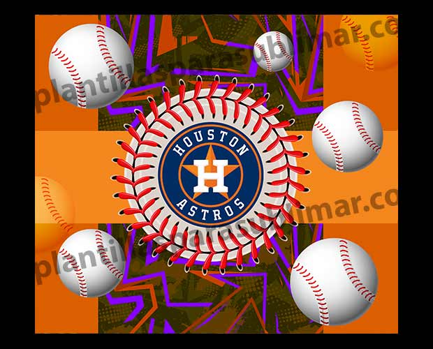 Astros-Houston-MLB-Plantillas-Tumbler