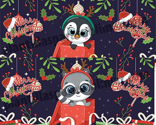 Plantillas-Navidad-Animales-Tazas