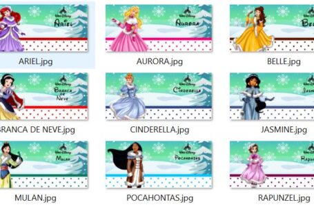 Princesas Disney Navidad Plantillas Taza