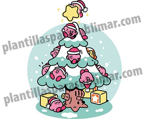 Arbol-Navidad-Kirby-Vector-PNG