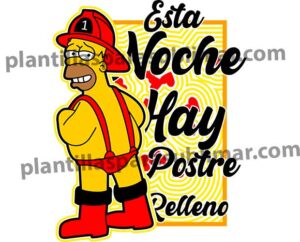 Homero-sexy-Esta-noche-hay-postre-Vector