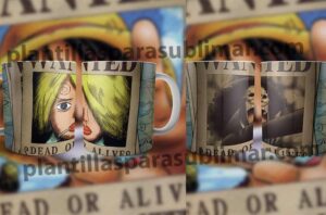 ONE-Piece-Wanted-Plantillas-Tazas