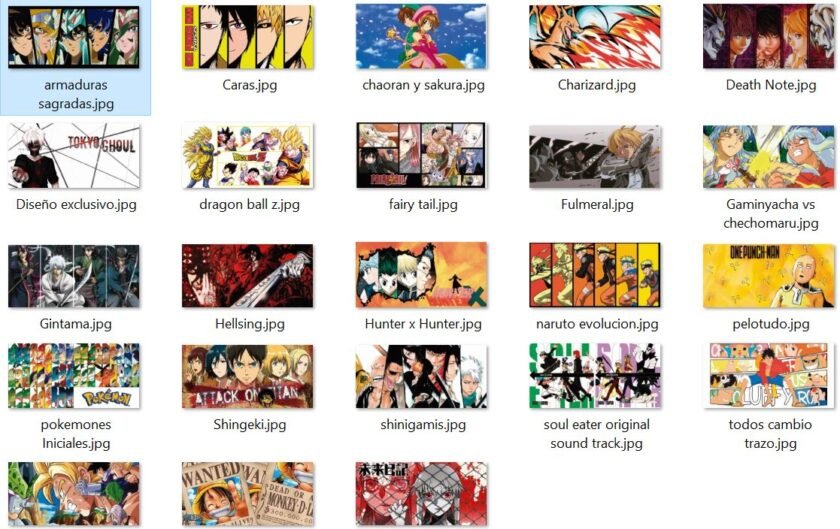 Descarga GRATIS Plantillas Anime Tazas