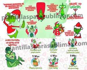 Plantillas-El-grinch-Aunque-quisiera-Mi-agenda