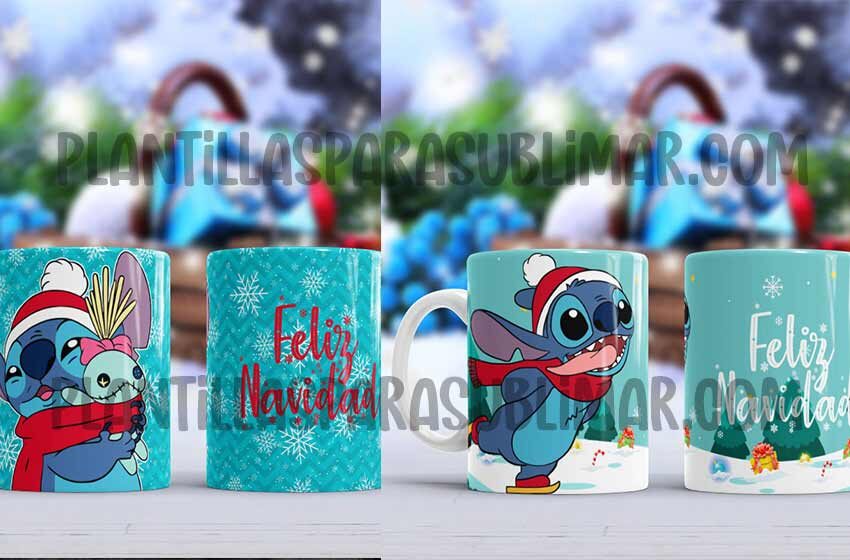 Plantillas Stitch Feliz Navidad Tazas Plantillas Para Sublimar My Xxx Hot Girl 5170