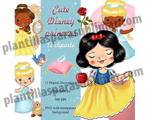  Princesas-Cute-Disney-CliArt-PNG