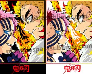akaza-vs-kyojuro-Vector-Anime-PNG