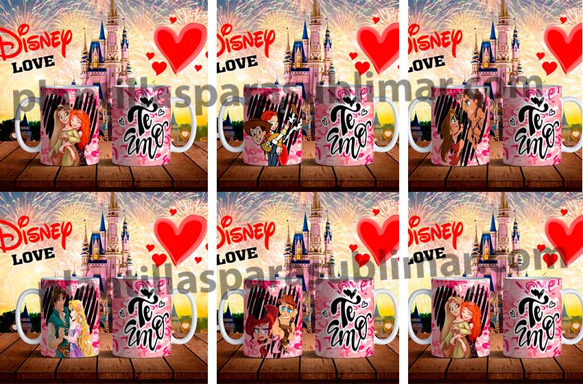 Disney-parejas-Plantillas-Love-Te-amo