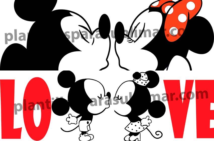  Duos-Mickey-Minnie-San-Valentin-Polos-Playeras