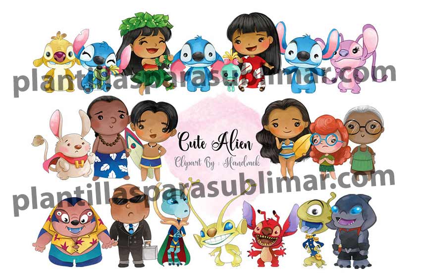 Lilo&Stich-Clipart-PNG-Personajes