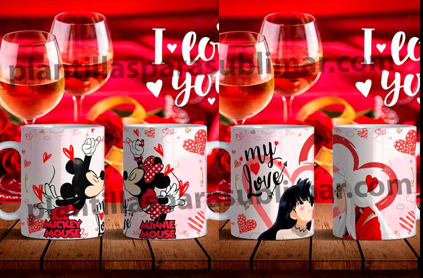 Mickey-Minnie-San-Valentin-Plantillas-Anime