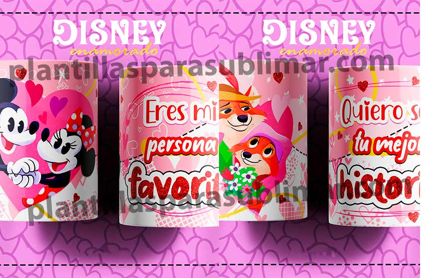 Plantillas-Mickey-Minnie-Enamorados-Disney