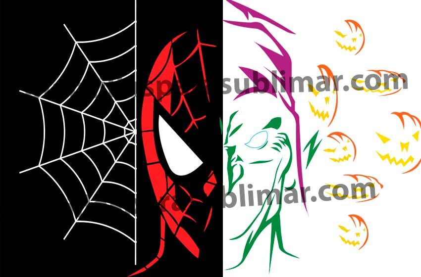 Spiderman-Goblin-Vector-Fondo-Negro