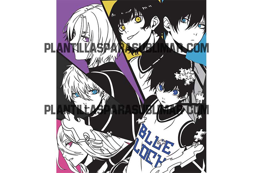 blue-lock-Anime-vector-Corte-PNG