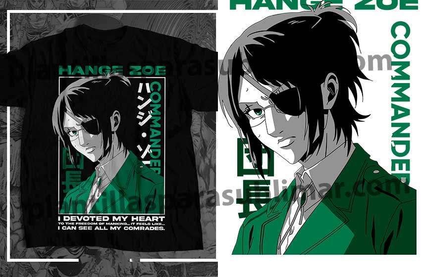 Hange-zoe-Attack-on-titan-Vector-Corte