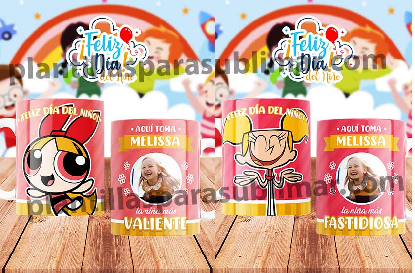 Plantillas-dia-del-niño-Tazas