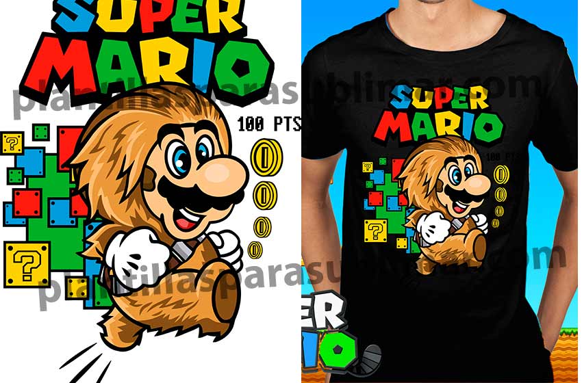 Super-mario-Traje-chewbacca-PNG