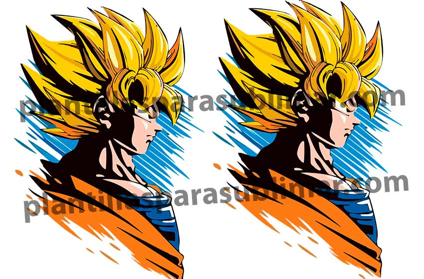 Goku-perfil-super-saiyajin-Vector-Png
