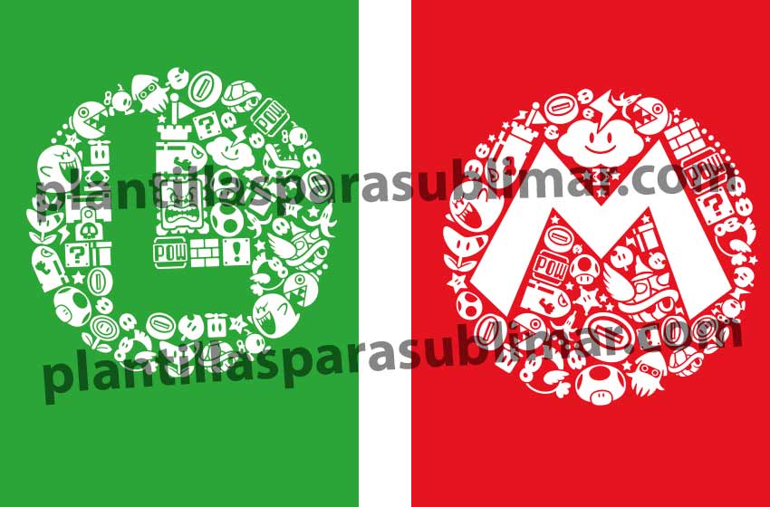 Mario-Luigi-Inicial-Vector-Logo