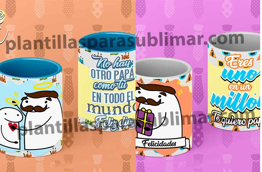 Frases Flork Dia Del Padre Plantilla Taza Plantillas Para Sublimar 