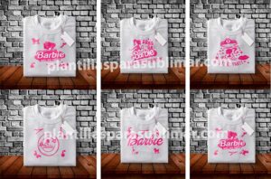 Barbie-Plantillas-Playera-Polo-Sublimar