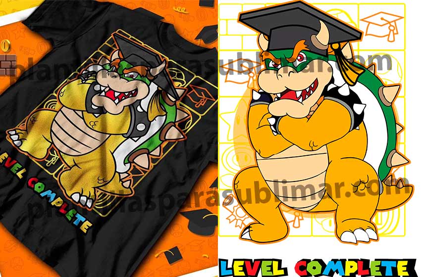 Bowser-Graduado-Plantilla-Level-Complete