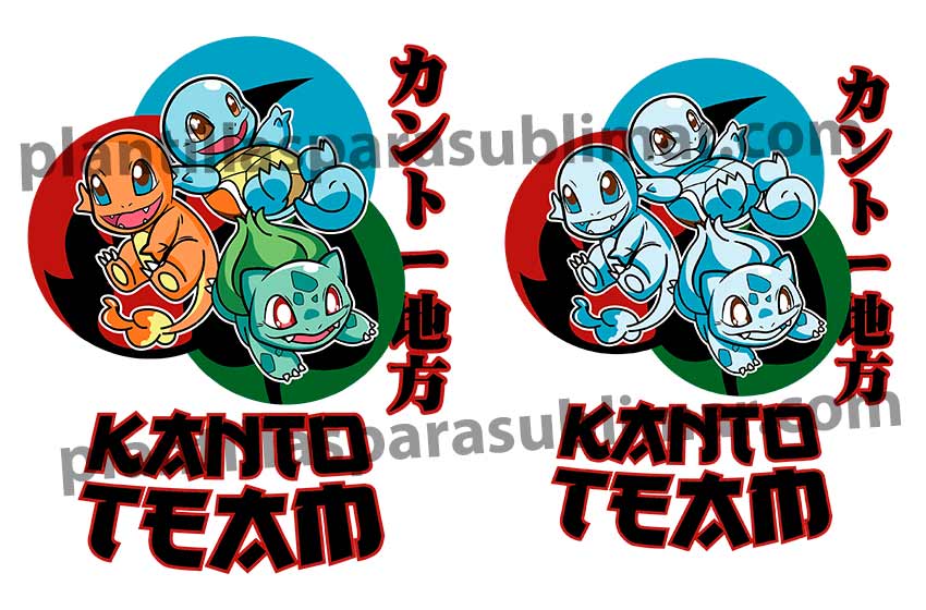Kanto-Team-Pokemon-Vector