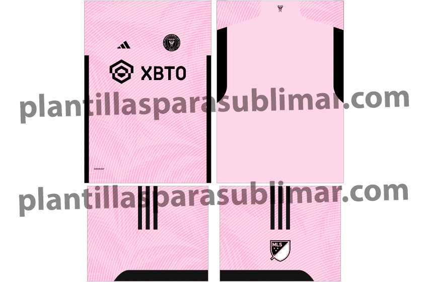Plantilla-Playera-Camiseta-Inter-de-Miami-Vector
