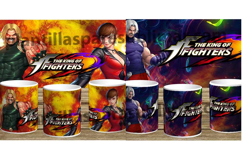 Plantillas-the-king-of-fighters-Tazas