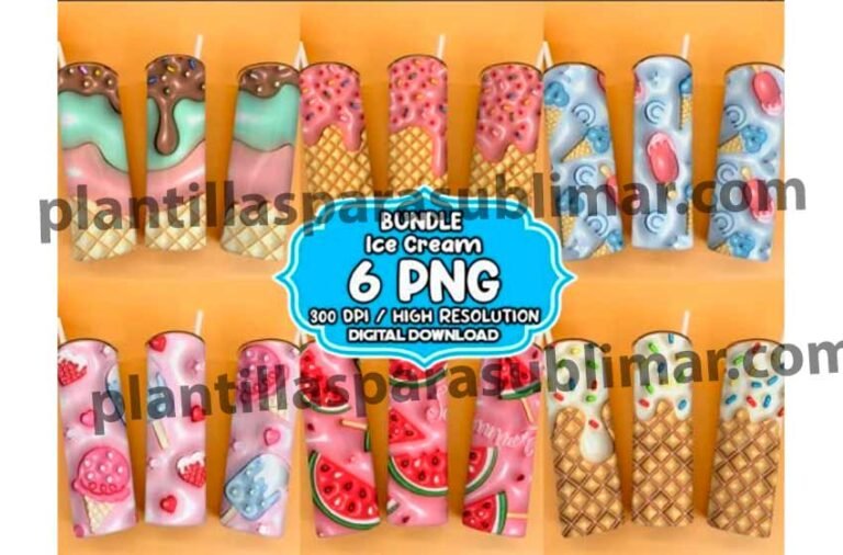 Tumbler-3D-Efecto-Inflado-Plantilla – Plantillas para sublimar