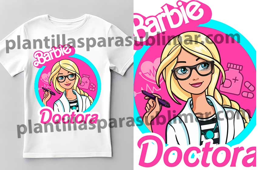 Barbie-Doctora-PNG-Plantilla