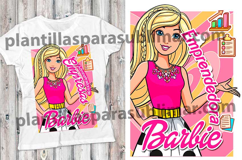 Barbie-Emprendedora-Plantillas-Sublimar