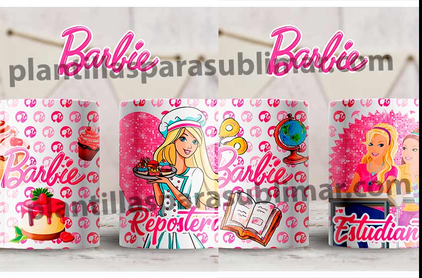 Barbie-Repostera-Estudiante-Plantilla-taza
