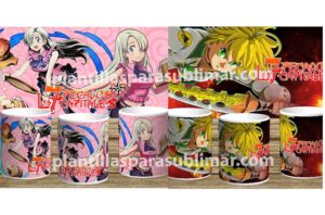 Plantillas-Anime-Los-7-pecados-Capitales-Taza