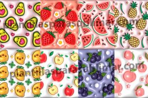 Plantillas-Efecto-Inflado-3d-Frutas