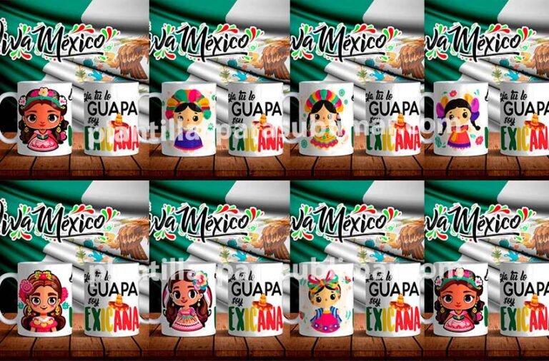 Muñecas-Mexicanas-Deja-lo-guapa-plantillas – Plantillas para sublimar