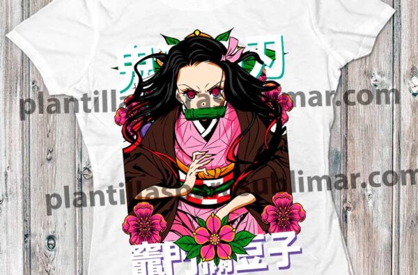 Vector Nezuko Kimtesu No Yaiba Png Plantillas Para Sublimar 0191