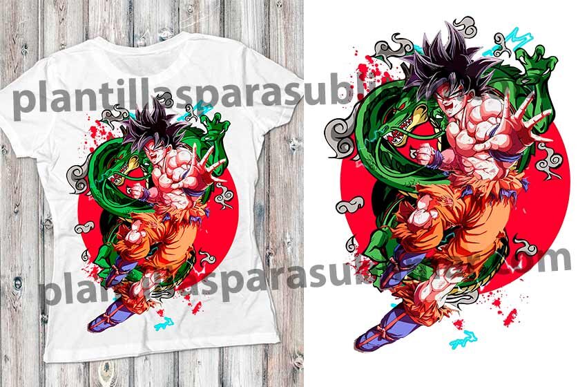  Goku-shenlong-vector-png