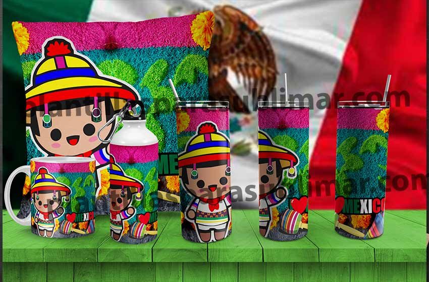  Plantillas-Fiestas-Patrias-Mexico-Tumbler-taza